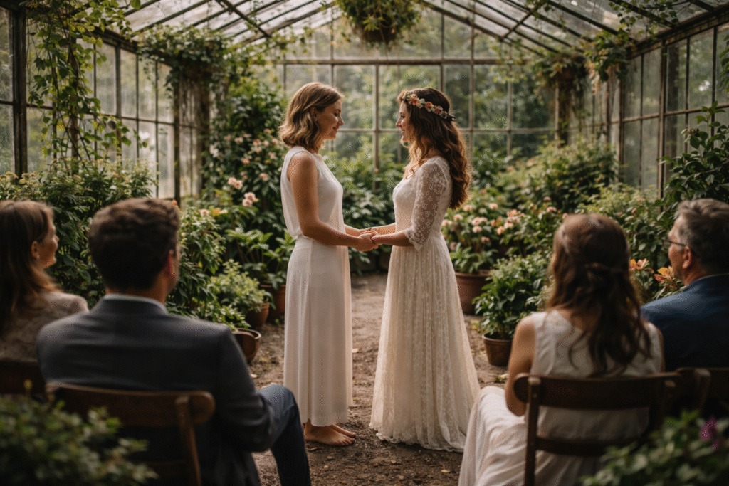Hochzeit im Gewächshaus - die schönsten Orte für eure Trauung
